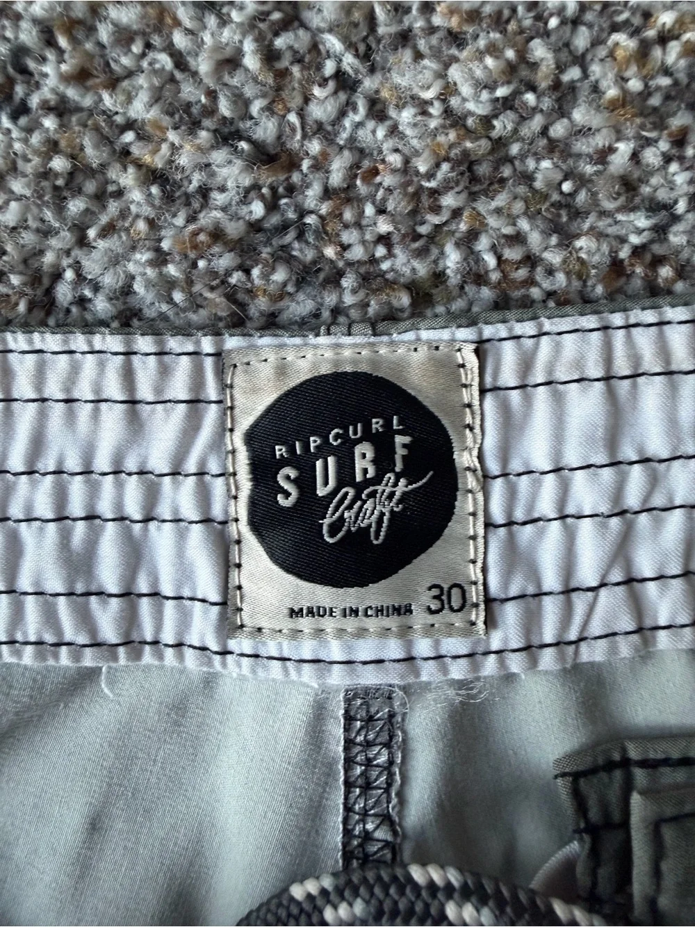 Rip Curl Surf Craft Men's 30 Blue Striped Boardshorts Swim Surf Shorts